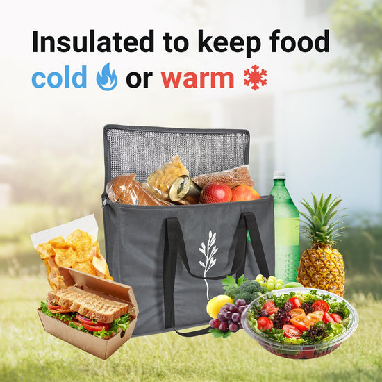 Green Bulldog Bags reusable grocery carrier bag — washable and foldable design