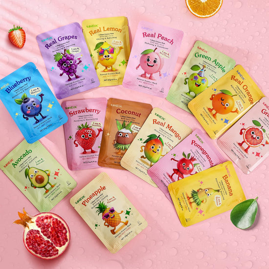 KONEUK Fruit face masks — skincare for kids and teens girls.