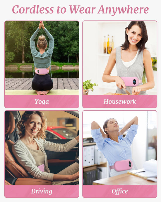 FSA HSA eligible electric heating pad — Cordless, portable design with 6 heat and massage modes