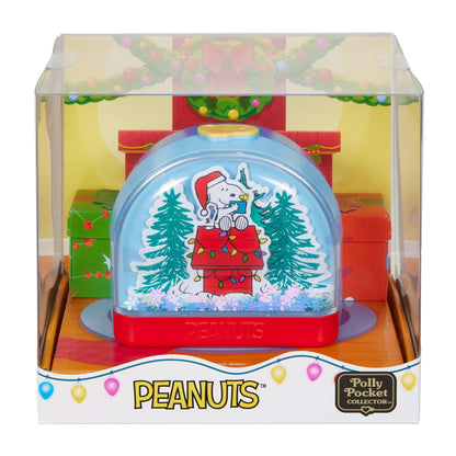 Toy figure playset — Polly Pocket x Peanuts compact with Snoopy and Woodstock