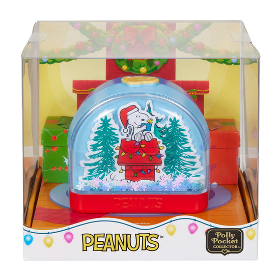 Toy figure playset — Polly Pocket x Peanuts compact with Snoopy and Woodstock