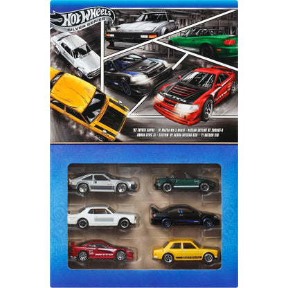 Non-riding toy vehicle — Hot Wheels set of 6 Japanese die-cast cars with elevated deco