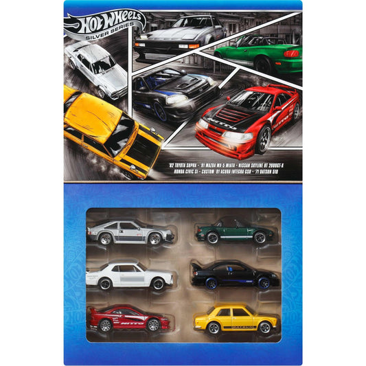 Non-riding toy vehicle — Hot Wheels set of 6 Japanese die-cast cars with elevated deco