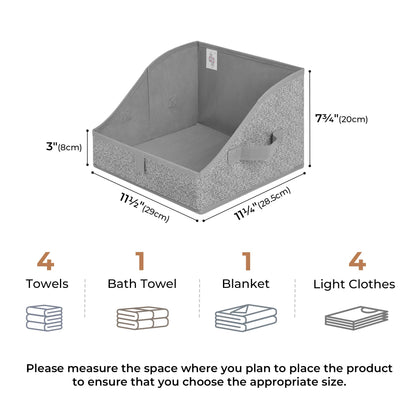 Trapezoid storage bins — versatile organizer baskets for shelves by Granny Says