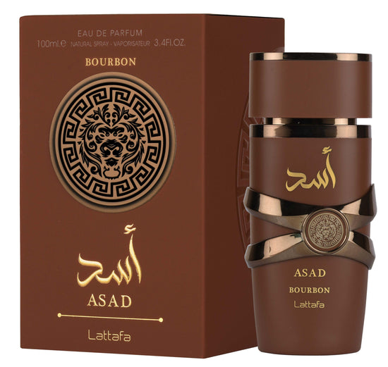 Personal fragrance — Lattafa Asad Bourbon unisex eau de parfum spray 3.4 oz