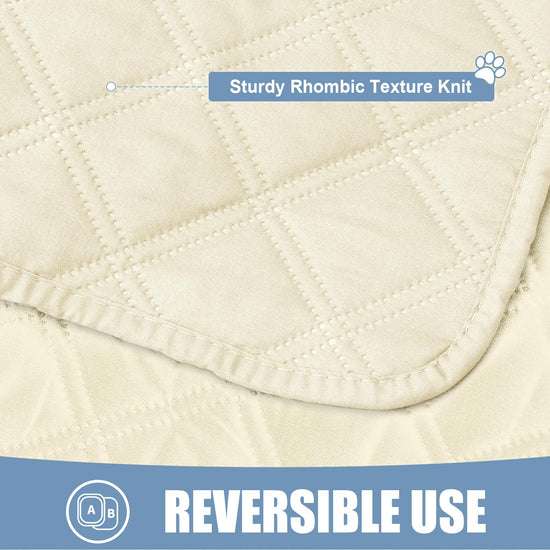 Smiry waterproof dog bed cover - Soft washable reversible design