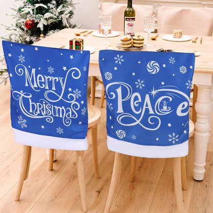 CCINEE Santa hat chair covers for Christmas holiday decoration