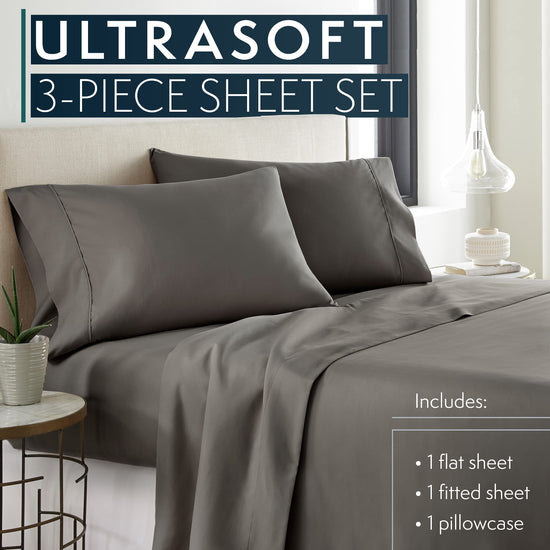 HC Collection bed linen set — 16 inch deep pockets for bedding sheets and pillowcases