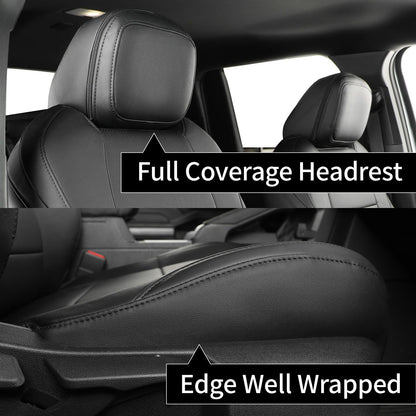 Customized vehicle seat covers — Luxury waterproof leather for 2025 2026 Toyota 4Runner 7 seats.