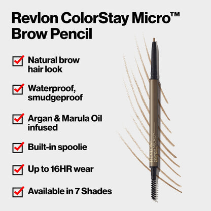 Revlon ColorStay eyebrow pencil — micro tip for precise application