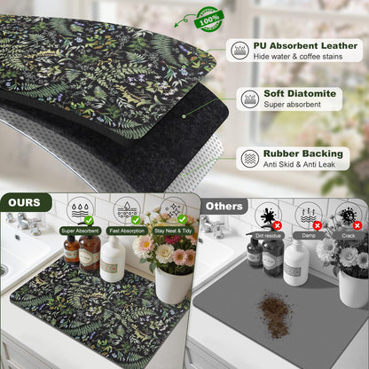 LOKHOM dish drying mat — highly absorbent and quick drying design.