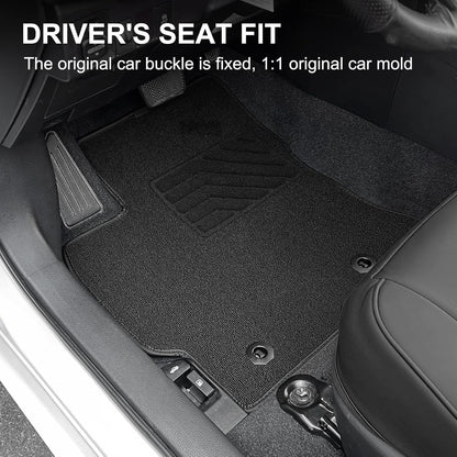 Corolla floor mats - AOMSAZTO original hybrid carpet liners in black