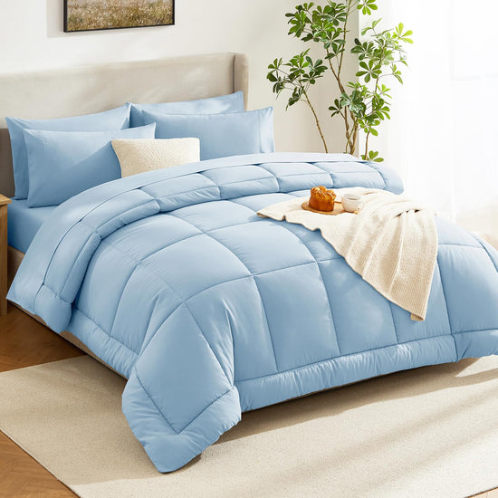 Bedding set — 7 pieces with all season quilted comforter by CozyLux
