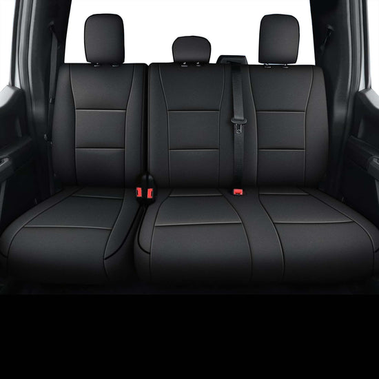 AOMSAZTO vehicle seat covers - Custom fit faux leather for Ford F150 and Super Duty crew cabs 2015-2026