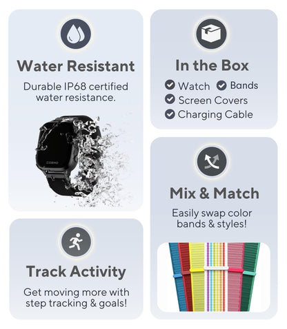 JrTrack 4 Kids smart watch by Cosmo — Enhanced parental controls and GPS tracking