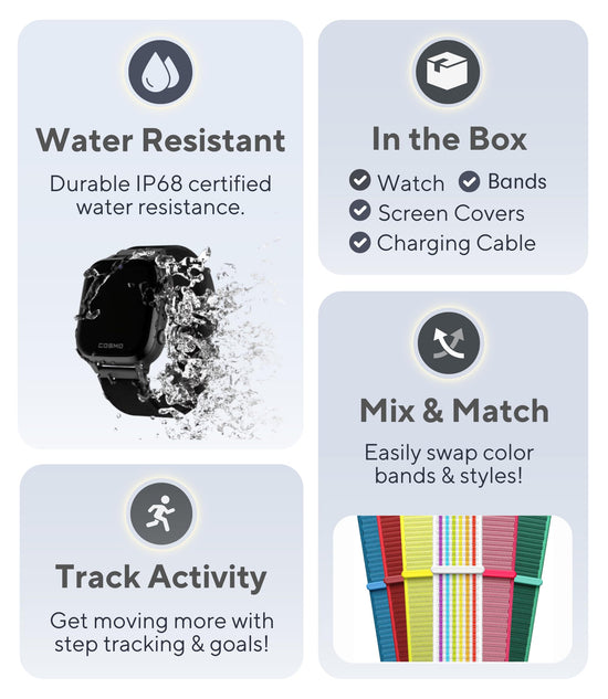 JrTrack 4 Kids smart watch by Cosmo — Enhanced parental controls and GPS tracking