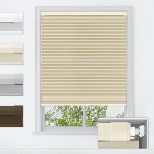 LazBlinds window shade — no tools no drill cordless honeycomb shades for home