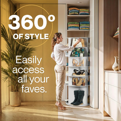 SHELF — 360-degree rotating shoe rack by LOFT & Ivy