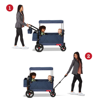 Radio Flyer Atlas stroll n wagon — folding design for kids 1 and up