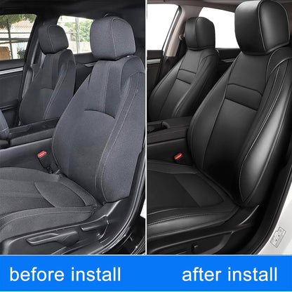 AOMSAZTO vehicle seat covers — custom fit faux leather for Honda Civic Hatchback 2022-2025