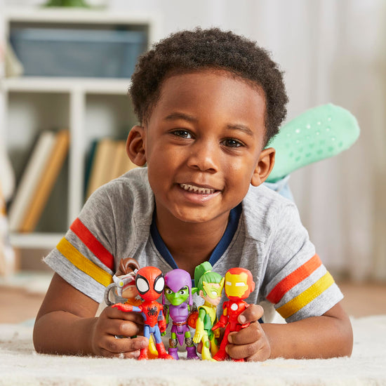 Toy figure — Spidey and his friends 5-pack with 4-inch action figures for kids 3+