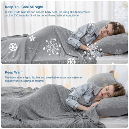 CHOSHOME cooling blanket — lightweight design for hot sleepers and night sweats
