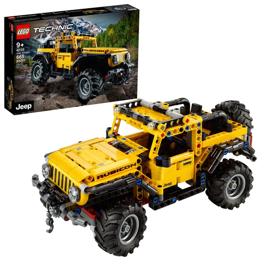LEGO Technic toy building block set — authentic and functional Jeep Wrangler design 42122