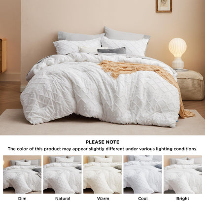 Bedding set — Boho tufted shabby chic design for all seasons by Bedsure