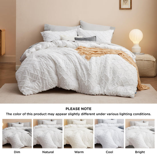 Bedding set — Boho tufted shabby chic design for all seasons by Bedsure