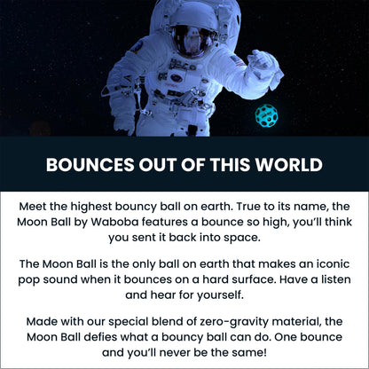 Recreation ball — Waboba moon ball with gradient design for extreme bounce and fun