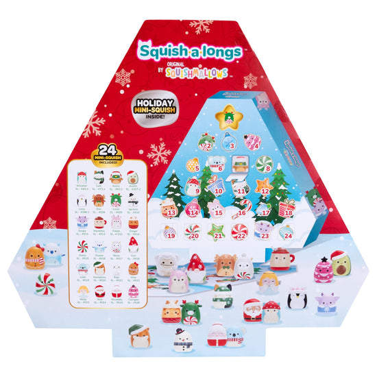 Toy figure — Squish-a-longs holiday countdown calendar with 24 mini-squish