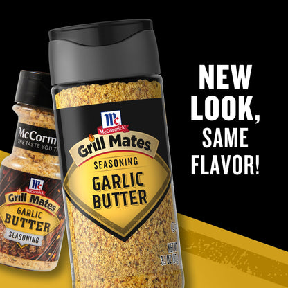 McCormick Grill Mates garlic butter seasoning — rich garlic flavor in a convenient blend