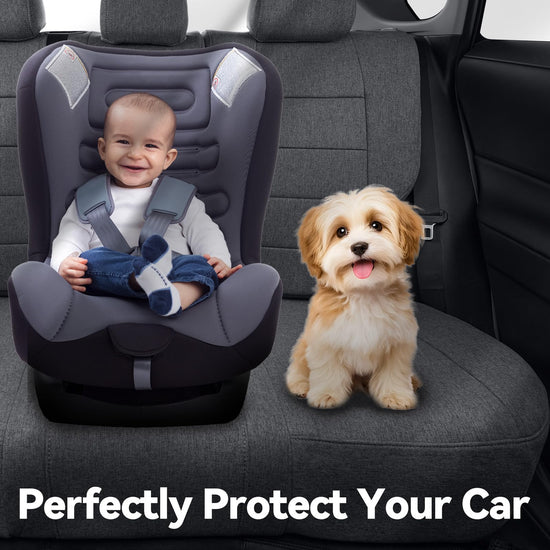 coverdream HR-V seat covers - Fully covered UV resistant polyester seat protector in gray