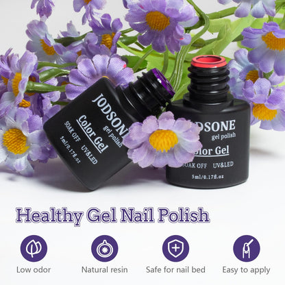JODSONE gel nail polish kit with 32 colors and UV light