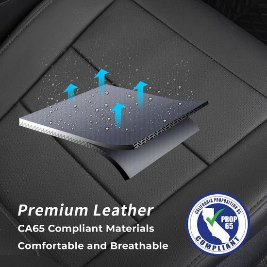 coverdream Sienna seat covers - Custom fit waterproof faux leather for 2021-2026 Toyota Sienna 7-seater