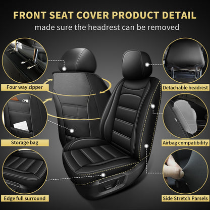 AOMSAZTO Ford Ranger seat covers — custom fit waterproof leather protector
