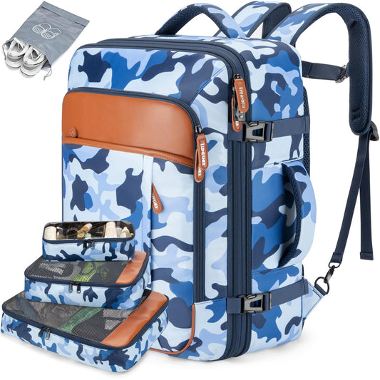 Travel backpack - 42L expandable flight approved carry on luggage