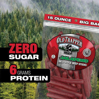 Jerky — Original deli style beef sticks with 6g of protein