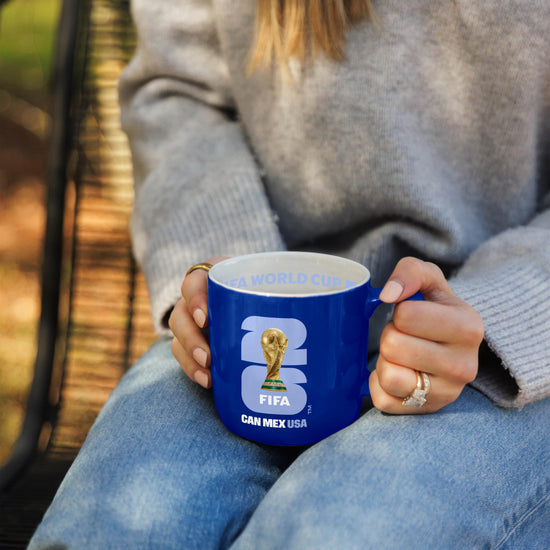 Drinking cup — Durable ceramic mug with iconic stripe design for fans and collectors