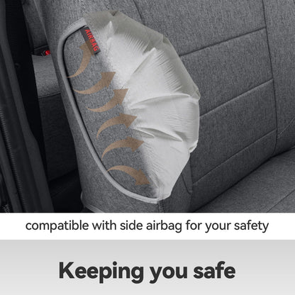 coverdream HR-V seat covers - Fully covered UV resistant polyester seat protector in gray
