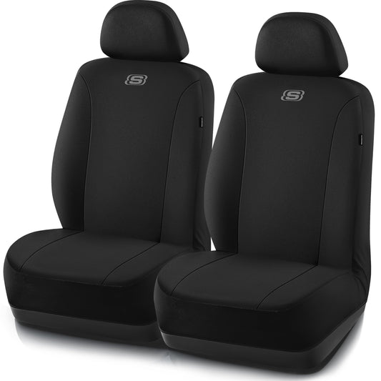 Skechers vehicle seat cover — premium breathable polyester for front seats