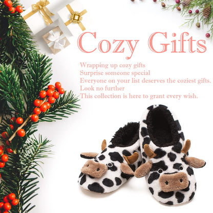 Metluks animal slippers with non-slip grippers for kids and adults