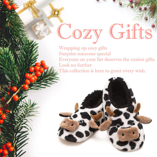 Metluks animal slippers with non-slip grippers for kids and adults