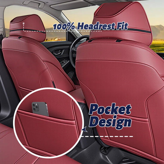 HKZ vehicle seat covers — leather car seat protector for Honda Accord 2023-2026
