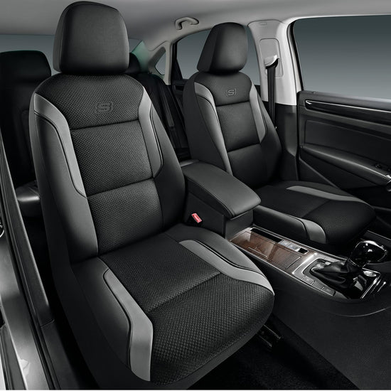 Skechers vehicle seat cover — Memory foam with air cool mesh design in gray