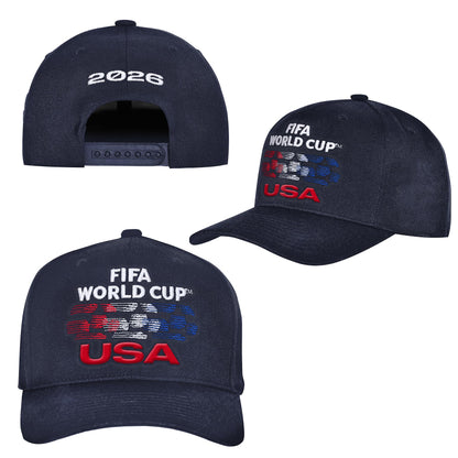Outerstuff hat — FIFA World Cup 2026 snapback with USA embroidery