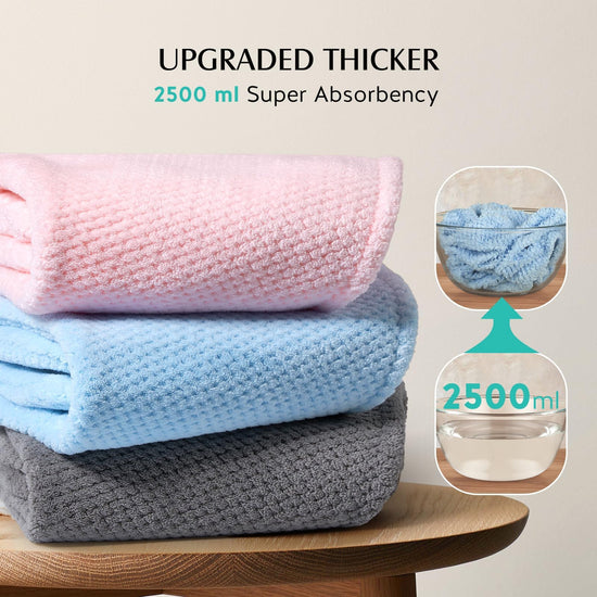 YFONG microfiber hair towel wrap - quick dry and super absorbent