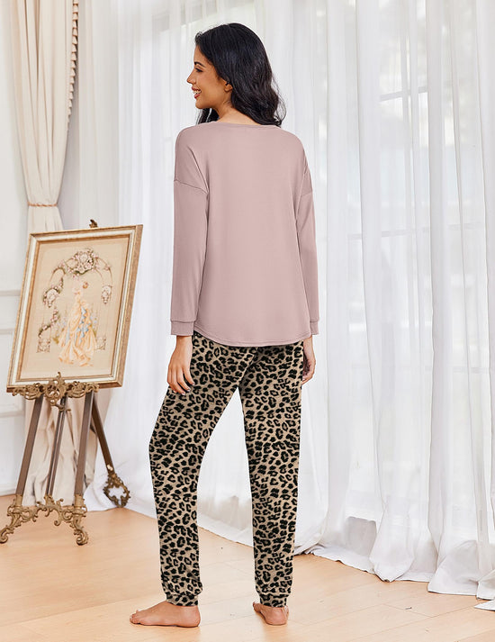 Ekouaer pajamas set with pockets for women sleepwear and lounge wear