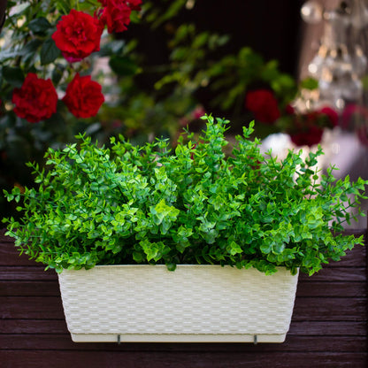 AXYLEX Artificial Flowers Outdoor Shrubs - Fake Plants UV Resistant No Fade Faux Plastic Greenery Home Garden Porch Patio Decoration Office Indoor