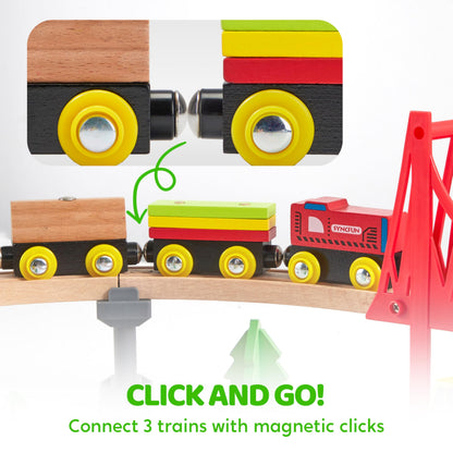 Toy vehicle set — fun train experience from SYNCFUN